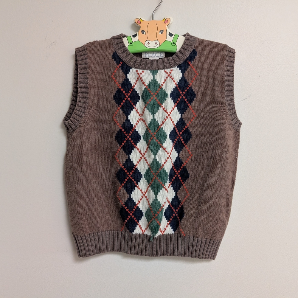 The Children's Place Multicolor Argyle Sweater Vest
